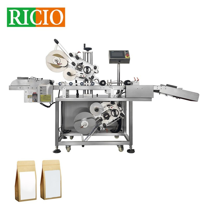 Automatic Paging Top and Bottom Pouch Labeling Machine